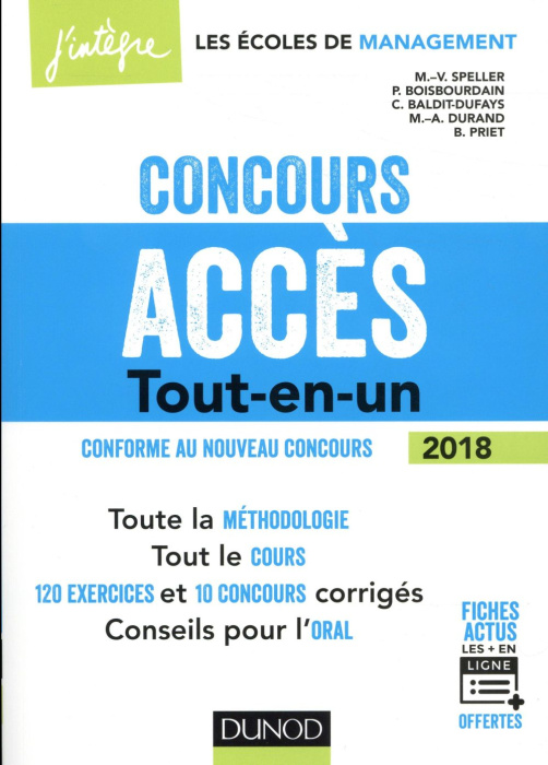 Emprunter Concours Accès. Tout-en-un, Edition 2018 livre