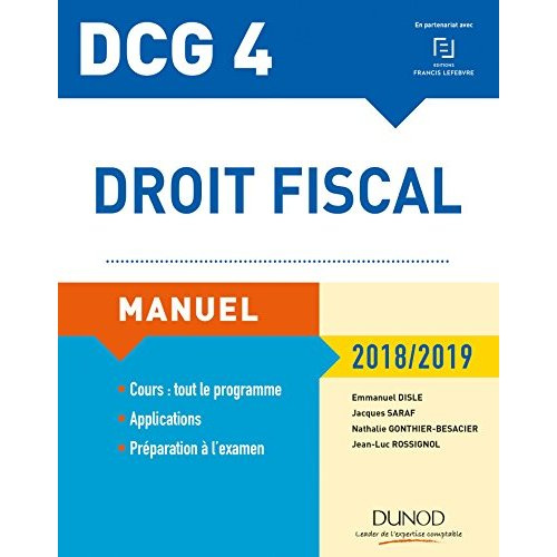 Emprunter Droit fiscal DCG 4 livre