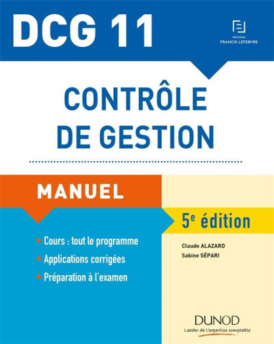 Emprunter Contrôle de gestion DCG 11 livre