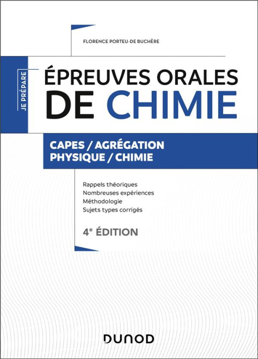 Emprunter Epreuve orale de chimie. CAPES/Agrégation Physique/Chimie, 4e édition livre