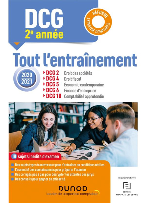 Emprunter DCG Année 2. DCG 2, DCG 4, DCG 5, DCG 6, DCG 10 Tout l'entraînement, Edition 2020-2021 livre
