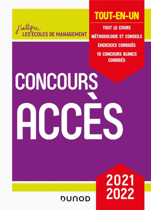 Emprunter Concours Accès. Tout-en-un, Edition 2021-2022 livre