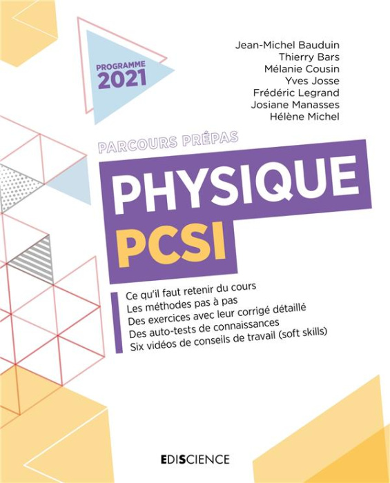 Emprunter Physique PCSI. Edition 2021 livre