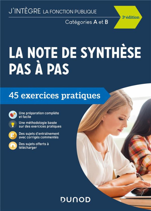Emprunter La note de synthèse pas à pas. 45 exercices pratiques, catégories A et B, 3e édition livre