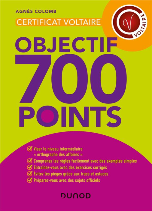 Emprunter Certificat Voltaire. Objectif 700 points livre