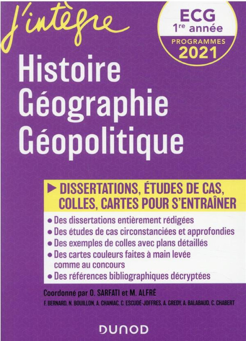 Emprunter Histoire Géographie Géopolitique ECG 1re année. Dissertations, études de cartes, colles, cartes pour livre