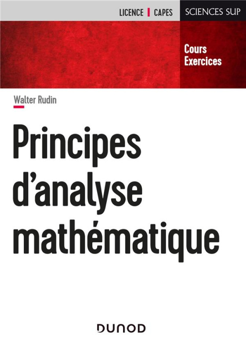 Emprunter Principes d'analyse mathématique. Cours et exercices livre
