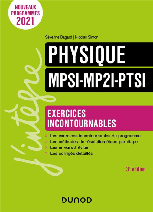 Emprunter Physique MPSI-MP2I-PTSI. Exercices incontournables, 3e édition livre