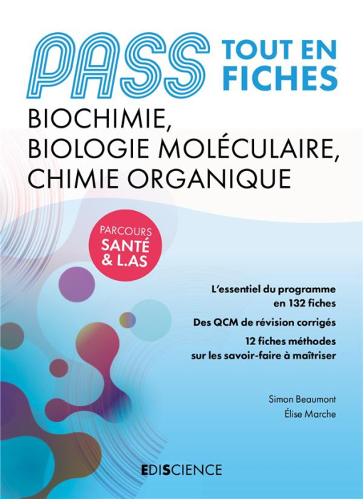 Emprunter PASS Biochimie, Biologie moléculaire et Chimie organique Tout en fiches. Parcours santé et L.AS livre