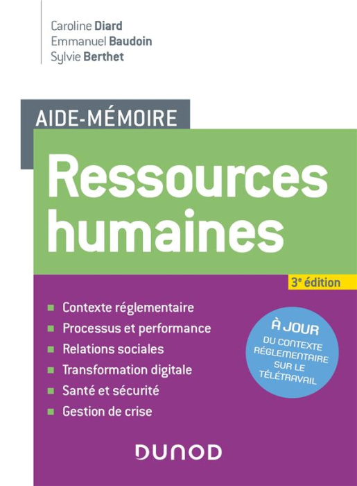 Emprunter Ressources humaines. 3e édition livre