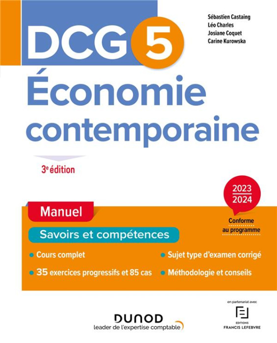 Emprunter Economie contemporaine DCG 5. Manuel, Edition 2023-2024 livre