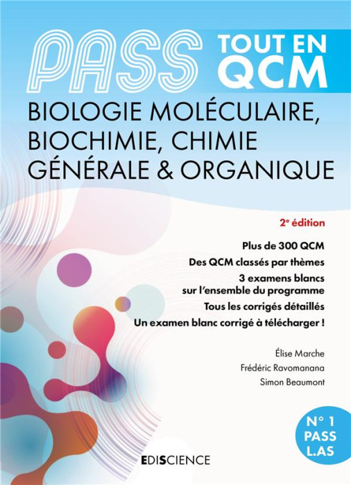 Emprunter PASS Biochimie, biologie moléculaire, chimie générale & organique. Tout en QCM Parcours santé et L.A livre