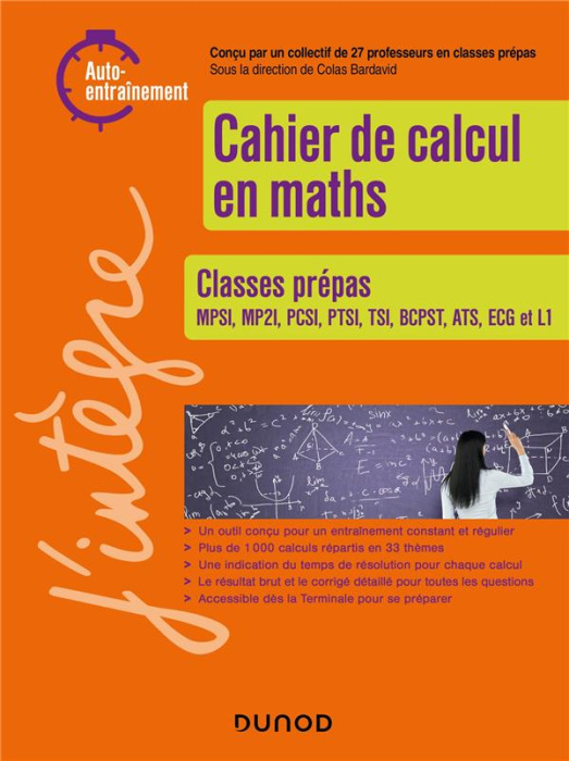 Emprunter Cahier de calcul en maths. Classes prépas livre