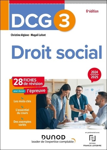 Emprunter Droit social DCG 3. 28 fiches de révision pour réussir l'épreuve, Edition 2024-2025 livre