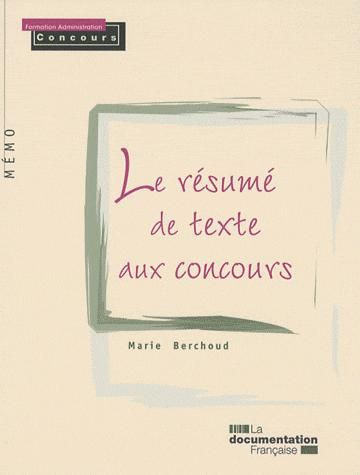 Emprunter Le résumé de texte aux concours livre