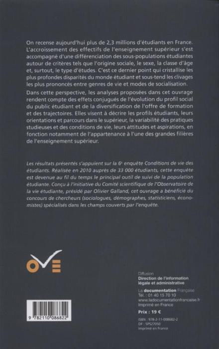 Emprunter Les mondes étudiants. Enquête Conditions de vie 2010 livre