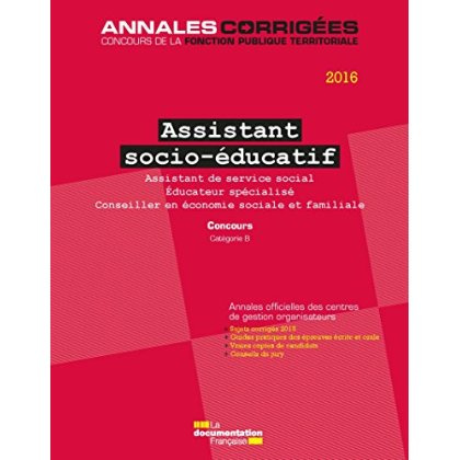 Emprunter Assistant socio-éducatif. Concours Assistant de service social, Educateur spécialisé, Conseiller en livre