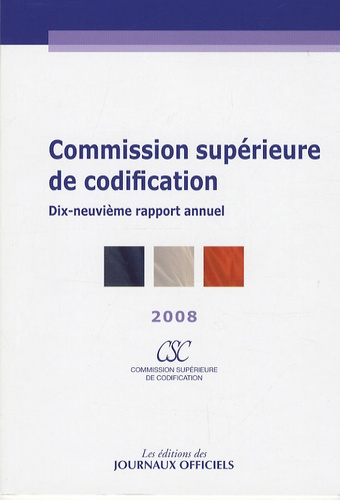 Emprunter Commission supérieure de codification. Dix-neuvième apport annuel 2008 livre