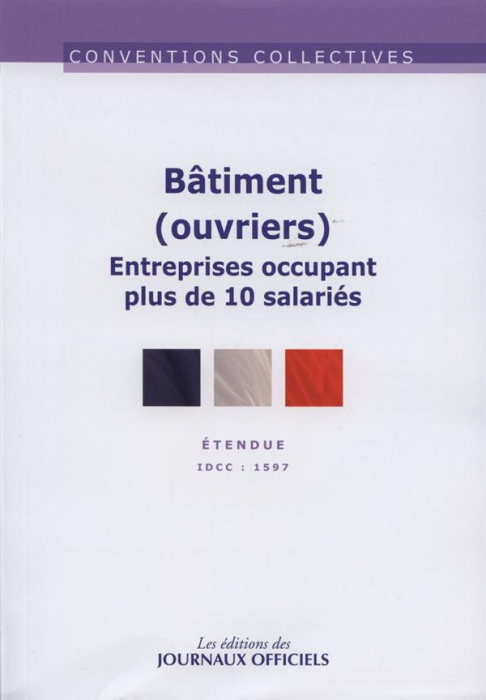 Emprunter Bâtiment. Ouvriers (entreprises occupant plus de 10 salariés), 10e édition livre