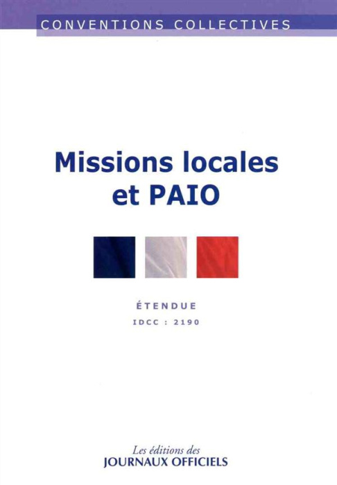 Emprunter Missions locales PAIO. IDCC 2190, 5e édition livre