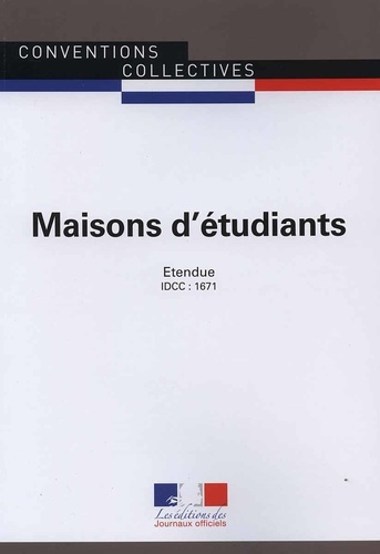 Emprunter Maisons d'étudiants. IDCC : 1671, 5e édition livre