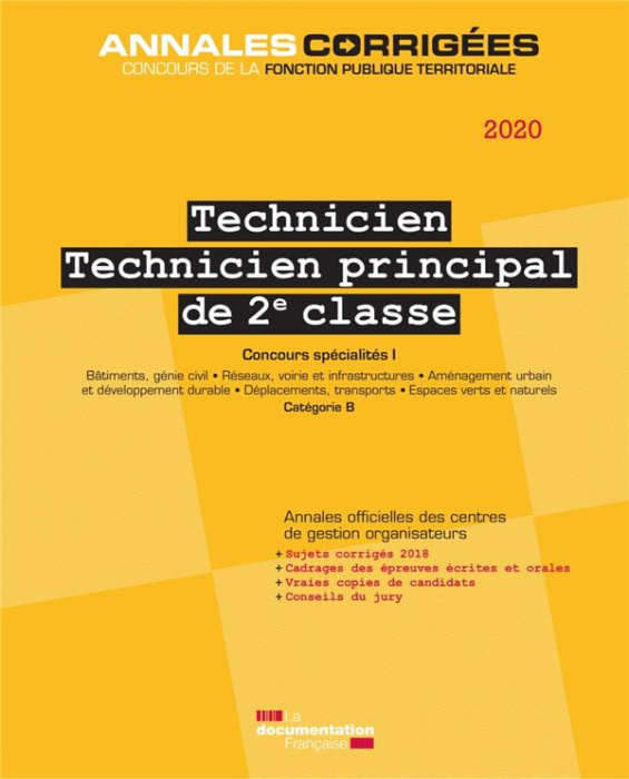 Emprunter Technicien, Technicien principal de 2e classe, Concours spécialité 1. Bâtiments, génie civil, Réseau livre