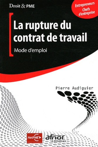 Emprunter LA RUPTURE DU CONTRAT DE TRAVAIL. MODE D'EMPLOI. ENTREPRENEURS, CHEFS D'ENTREPRISE. livre