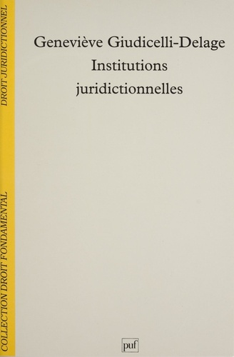 Emprunter INSTITUTIONS JURIDICTIONNELLES livre