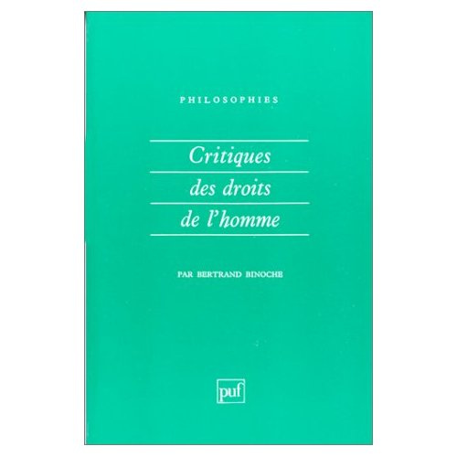 Emprunter Critique des droits de l'homme livre