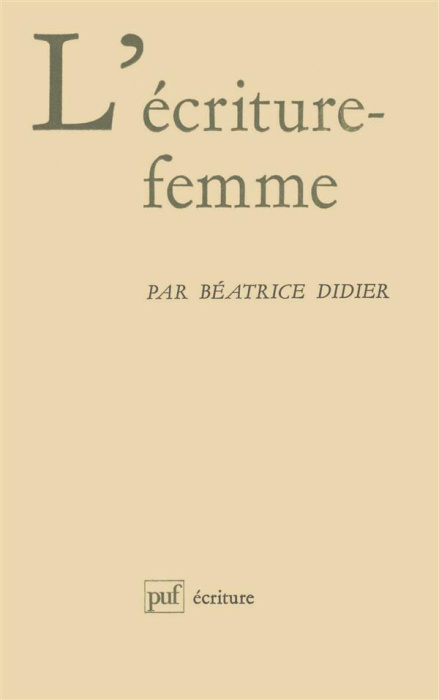 Emprunter L'Écriture-femme livre