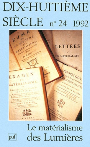 Emprunter Dix-huitième siècle/241992/Le materialisme des lumière livre