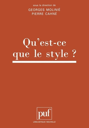 Emprunter Actes du Colloque international Qu'est-ce-que le style ? livre