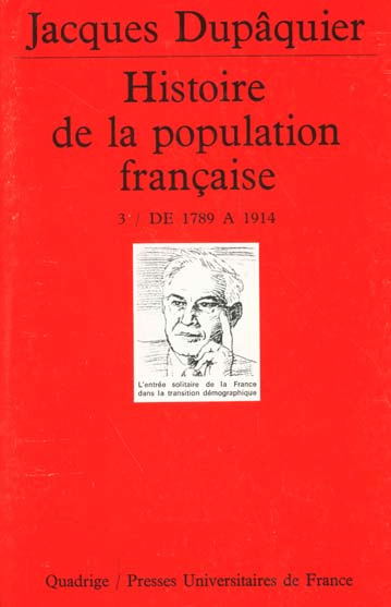 Emprunter HISTOIRE DE LA POPULATION FRANCAISE. Tome 3, De 1789 à 1914 livre
