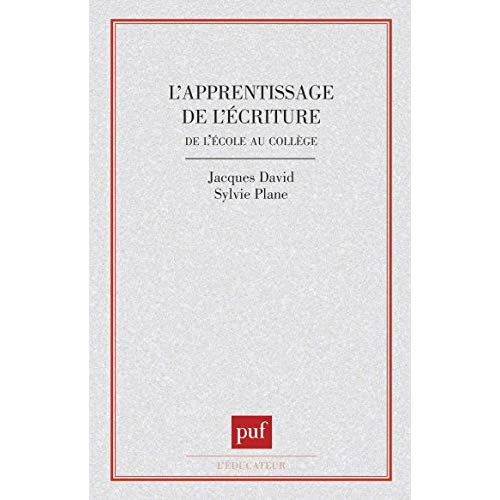 Emprunter L'apprentissage de l'écriture de l'école au collège livre