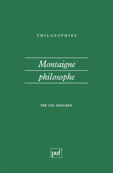 Emprunter Montaigne philosophe livre