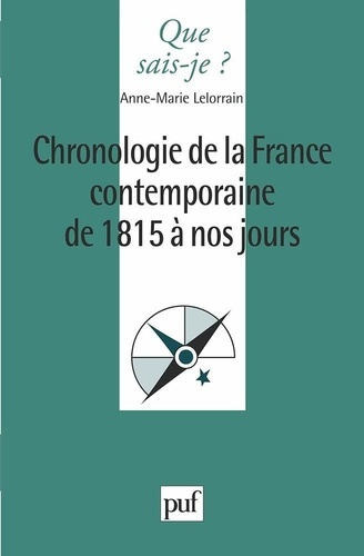 Emprunter Chronologie de la France contemporaine de 1815 à nos jours livre