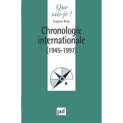 Emprunter Chronologie internationale. 1945-1997, 4e édition livre
