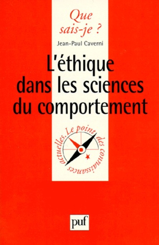 Emprunter L'ETHIQUE DANS LES SCIENCES DU COMPORTEMENT. 1ère édition livre