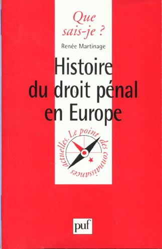 Emprunter Histoire du droit pénal en Europe livre