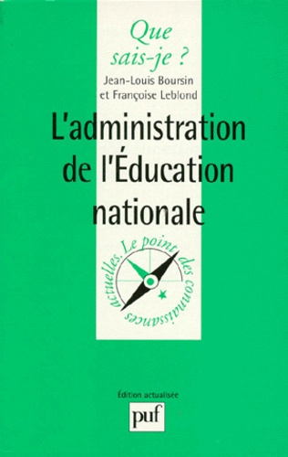 Emprunter ADMINISTRATION DE L'EDUCATION NATION livre