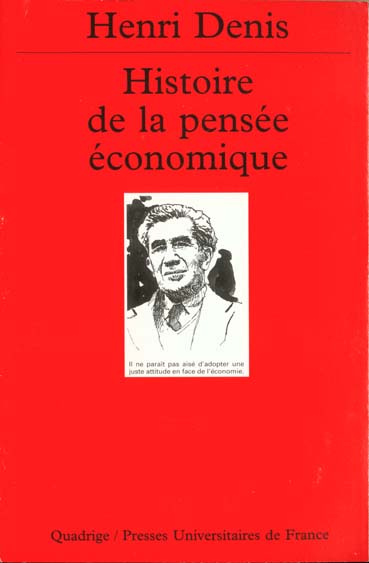 Emprunter Histoire de la pensée économique livre