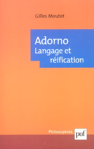 Emprunter Adorno. Langage et réification livre