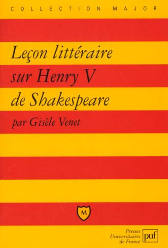 Emprunter Leçon littéraire sur Henry V de Shakespeare livre