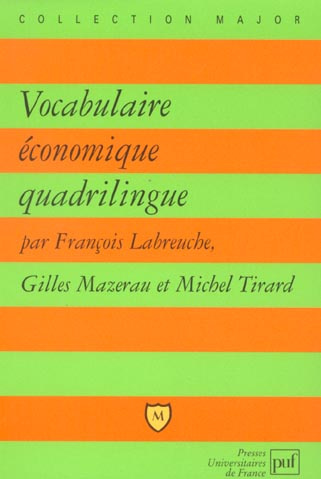 Emprunter Vocabulaire économique quadrilingue livre