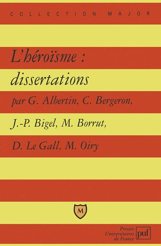 Emprunter L'héroïsme. Dissertations livre