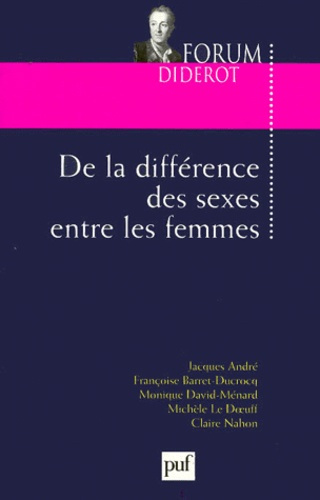 Emprunter De la différence des sexes entre les femmes livre