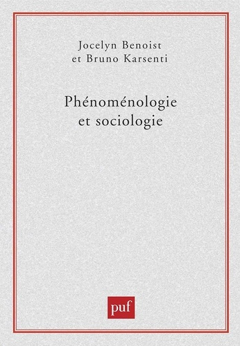 Emprunter Phénoménologie et sociologie livre