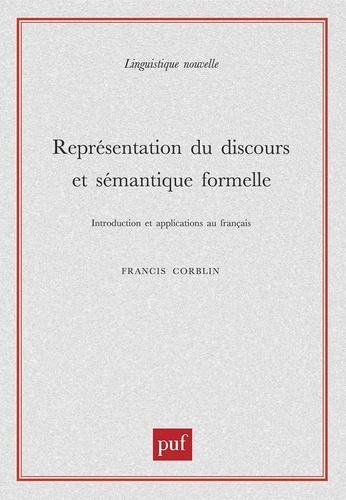 Emprunter Représentation du discours et sémantique formelle livre