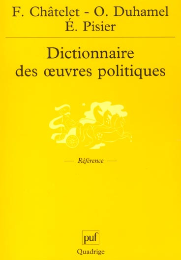 Emprunter Dictionnaire des oeuvres politiques livre