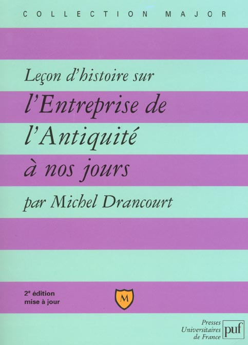 Emprunter Leçon d'histoire sur l'entreprise de l'Antiquité à nos jours. 2ème édition livre